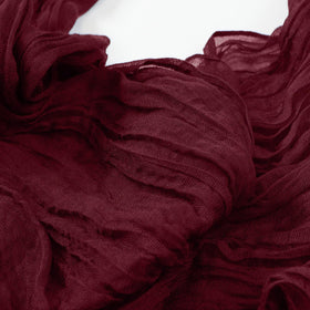 pepmily Burgundy table runner for dining table adds soft texture