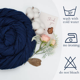 pepmily navy runner at wedding arch or baby shower setup