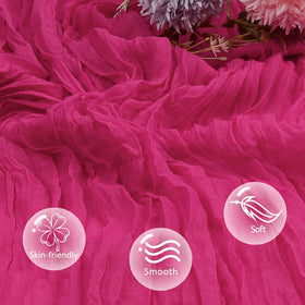 pepmily wedding decor runner in hot pink for romantic ambiance