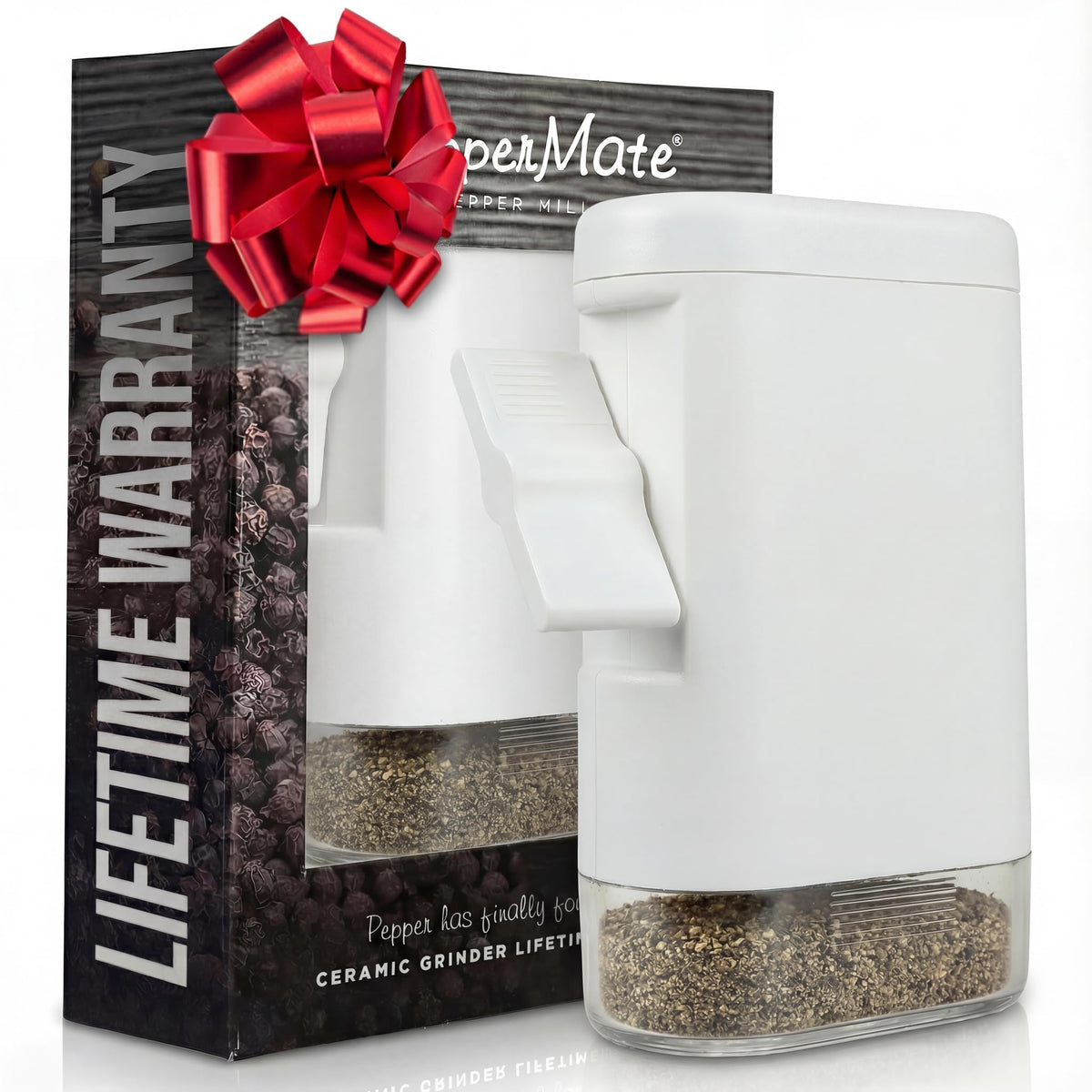 PepperMate Traditional Pepper Mill 723 on table, elegant design for everyday meals.