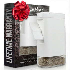 PepperMate Traditional Pepper Mill 723 on table, elegant design for everyday meals.