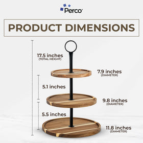 Perco Cupcake Stand with cupcakes on tiers for an elegant wedding dessert table