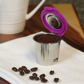 Perfect Pod Cafe Flow in action brewing with a Keurig brewer.