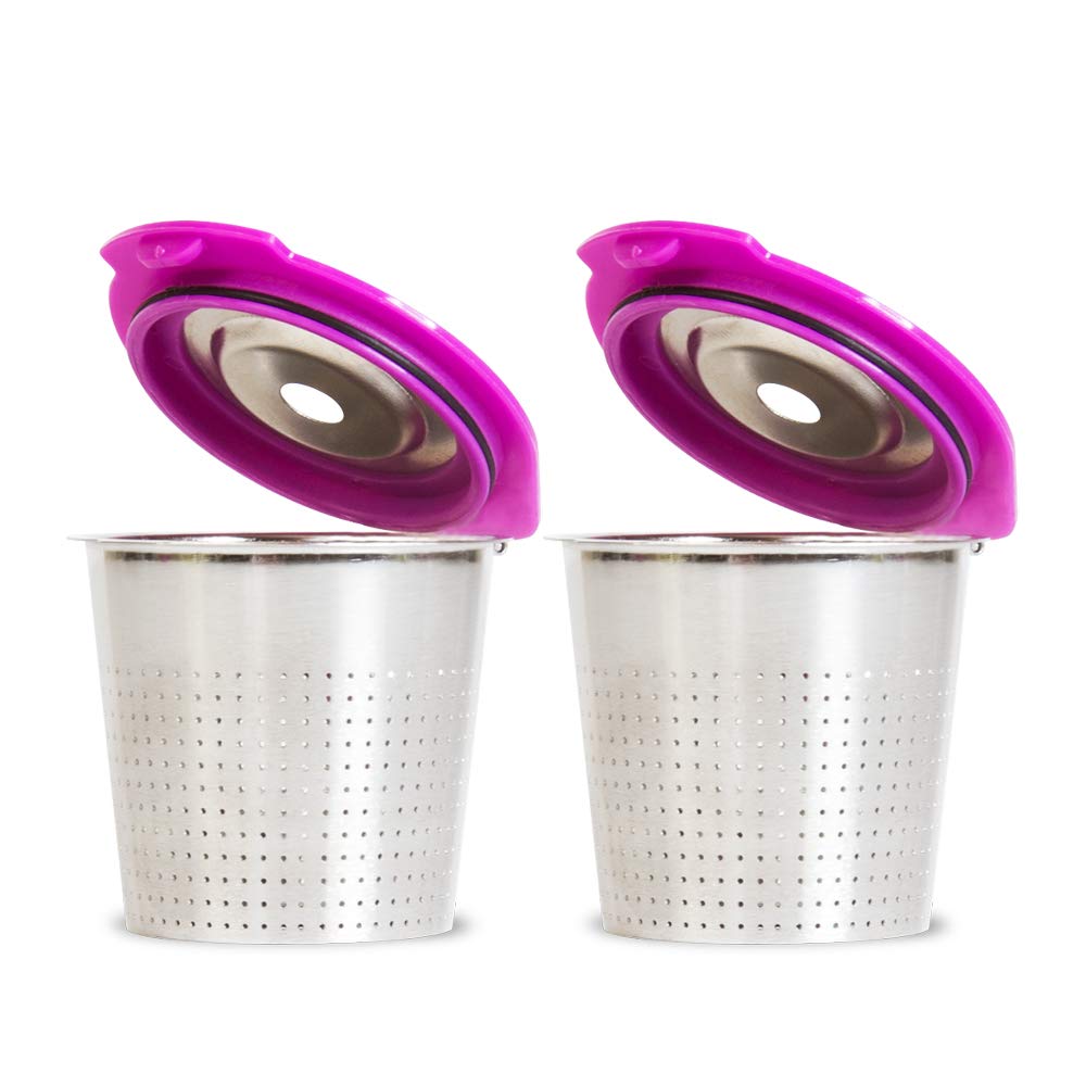 Perfect Pod Cafe Flow metal filter close-up highlighting durable stainless steel construction.