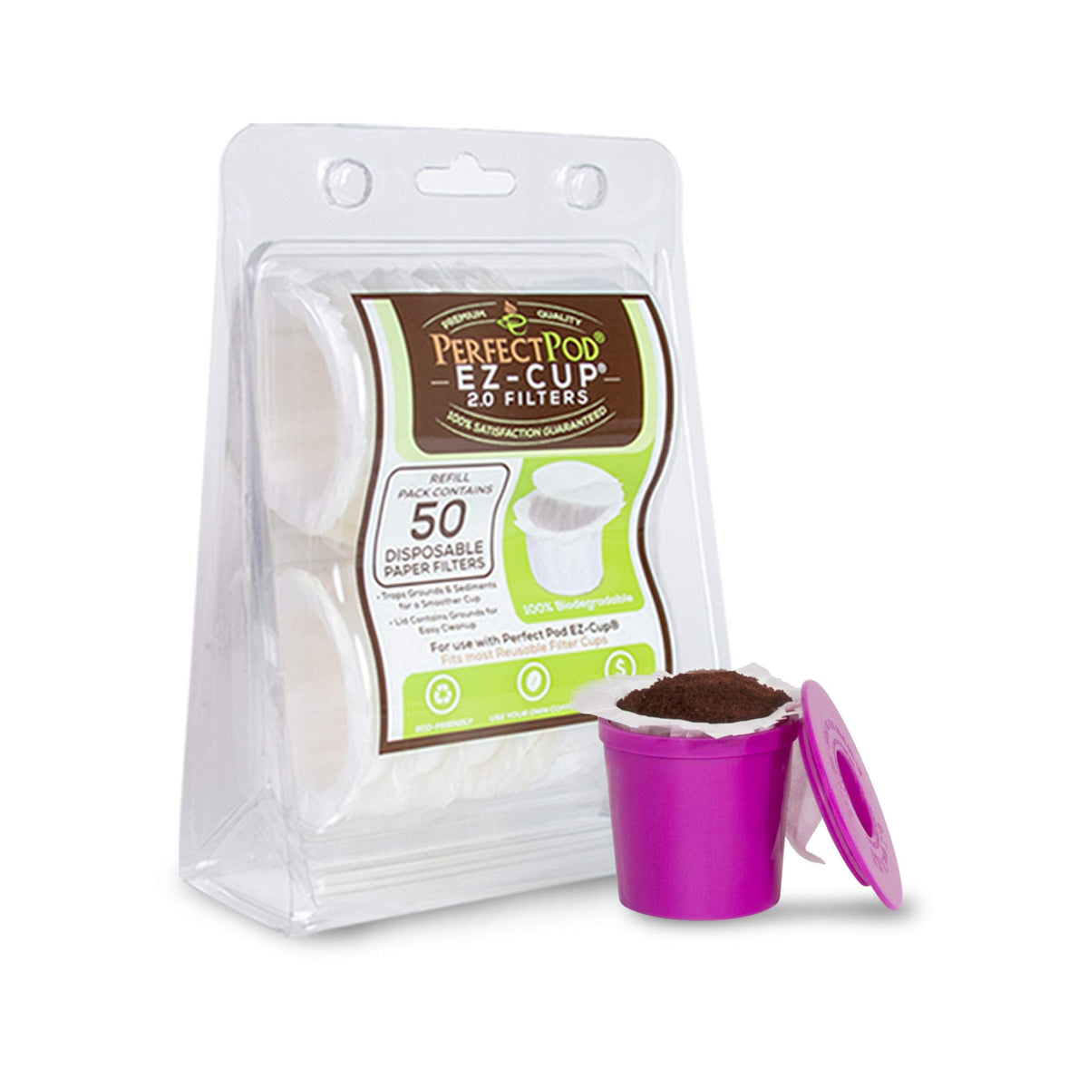 Perfect Pod dispense-ready packaging for convenient setup.