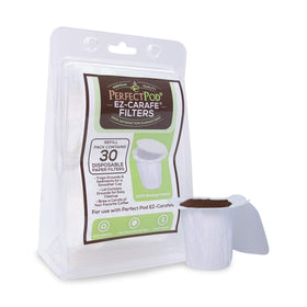 Filters trap oils and sediment for a smoother cup.