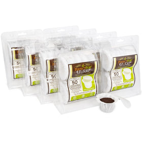 Perfect Pod EZ-Cup disposable paper filter front view for clean coffee filtration.