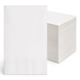 Perfect Stix Bell Marque 2-ply napkin closeup, showcasing durable construction for busy service.