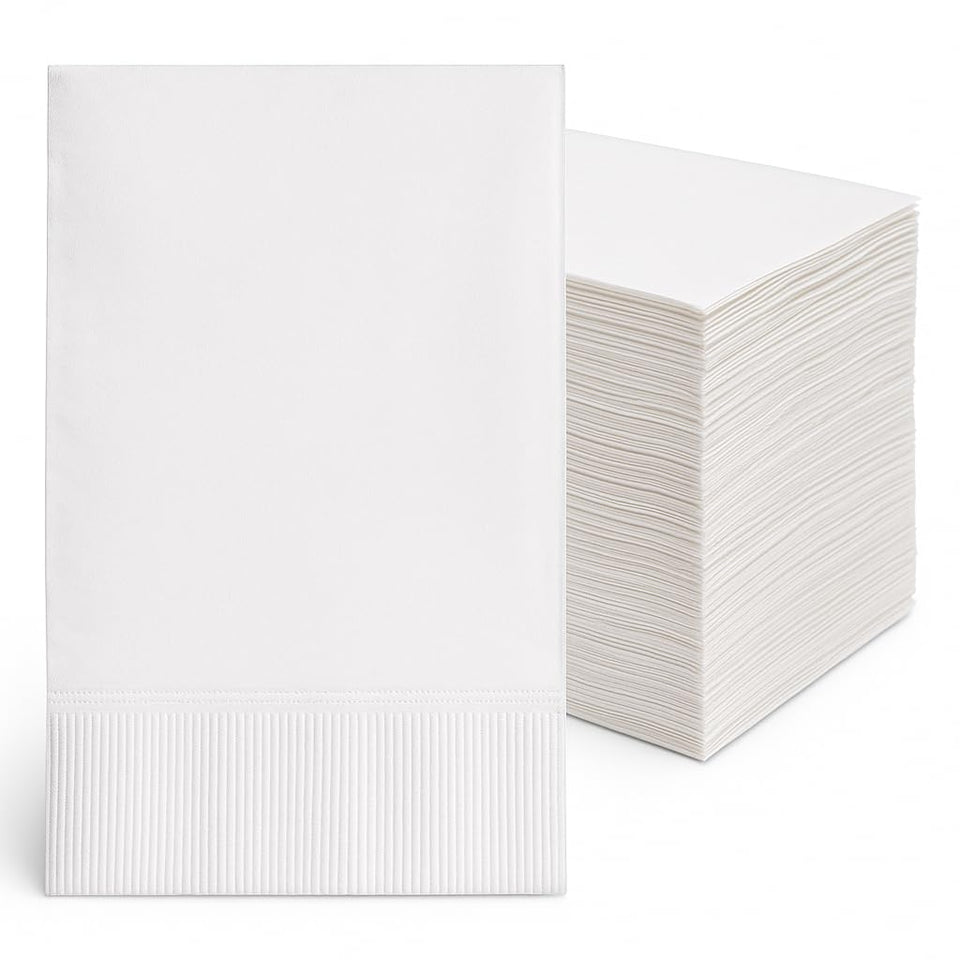 Perfect Stix Bell Marque 2-ply napkin closeup, showcasing durable construction for busy service.