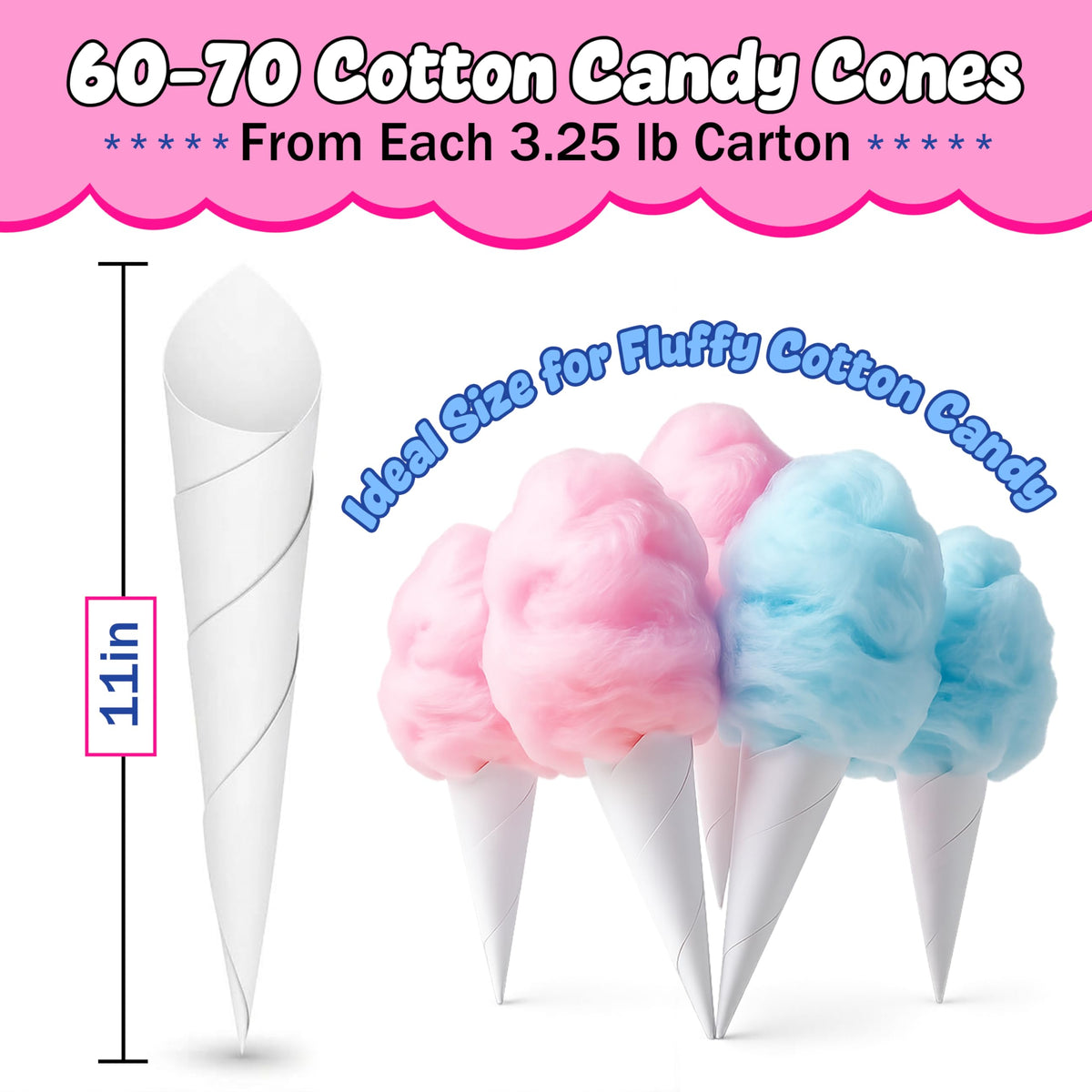 Perfectware blue-raspberry cotton candy sugar in a large 3.25 lb container for colorful desserts