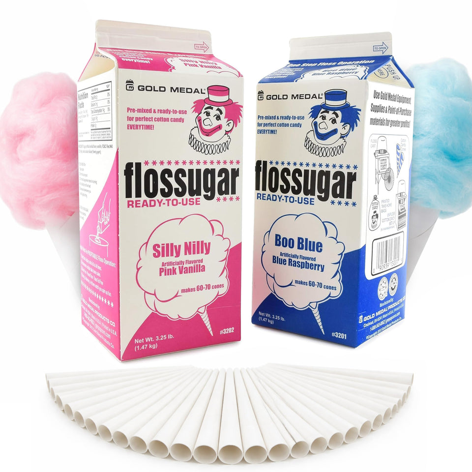 Perfectware pink-vanilla cotton candy sugar in a large 3.25 lb container for vibrant party treats