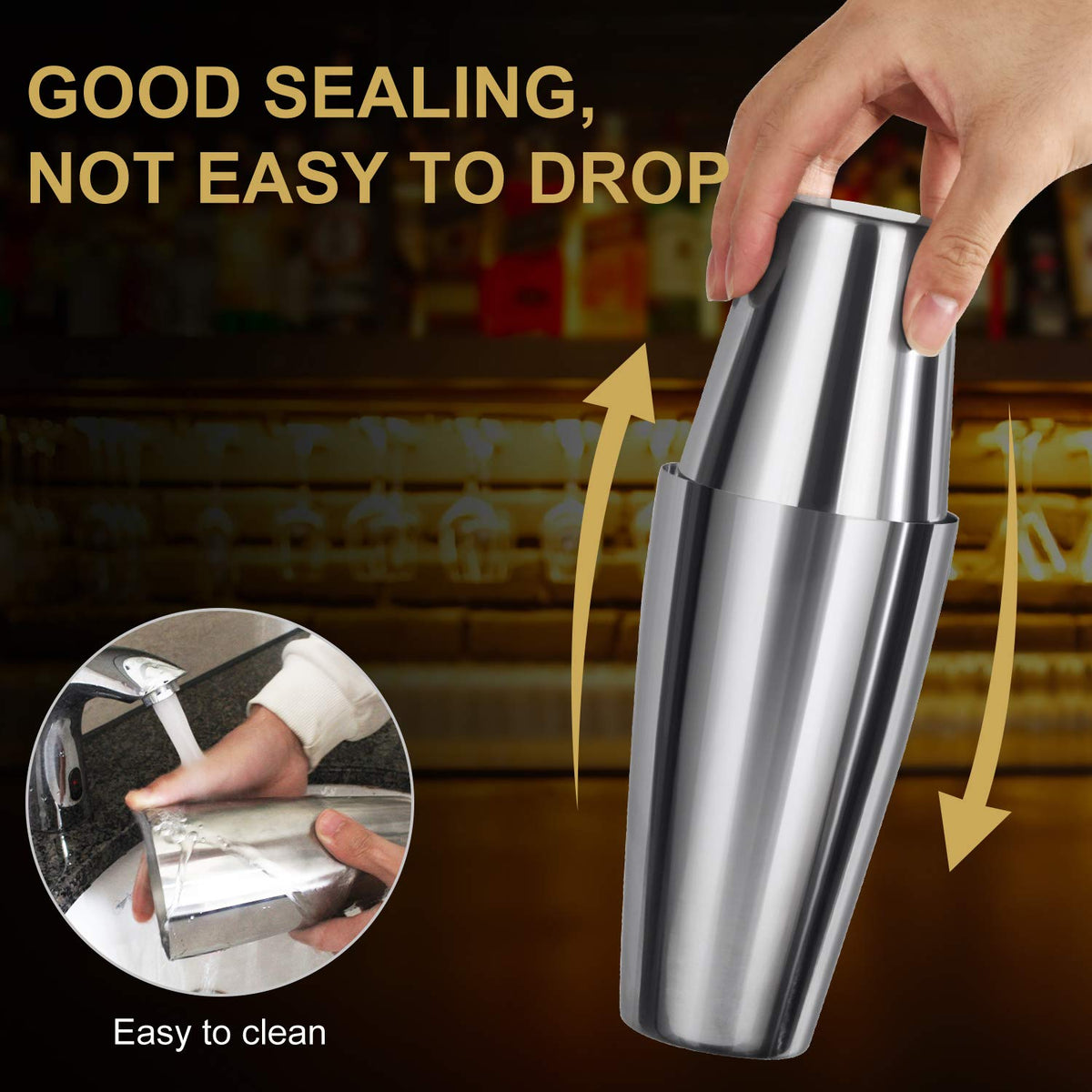 Perjoy six pourers and strainers ensure smooth, controlled pours.