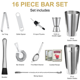 Perjoy double jigger 2/3 and 4/3 oz for precise measurement.