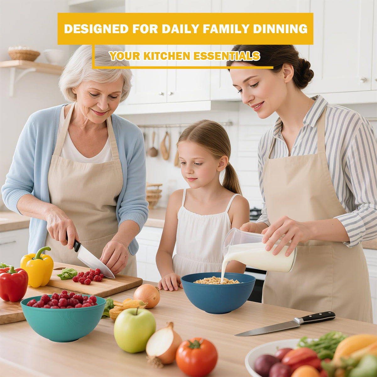 Perlapoc 40oz bowls ideal for cereal, soup, ramen meals