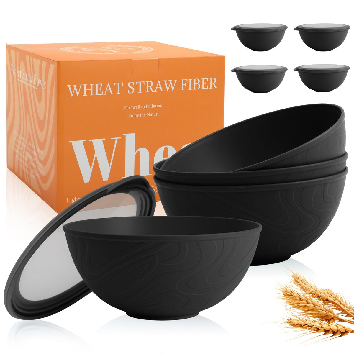 Perlapoc 40 oz unbreakable bowl with lid for meals on the go