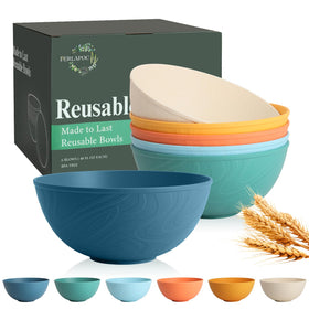 Perlapoc unbreakable bowls 40oz front view highlighting durability for daily use
