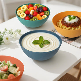 Perlapoc wheat straw bowls 40oz inside capacity for generous servings