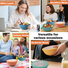 Perlapoc lids keep food fresh and portable for lunches and picnics.