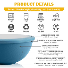 Perlapoc bowls feature a transparent center to check contents without removing the lid.