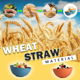Perlapoc wheat straw bowls outdoor-friendly lightweight design