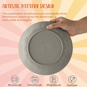 Perlapoc 9-inch plate ideal for salads and shared meals.