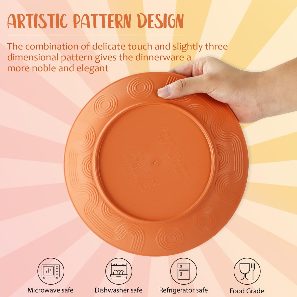 Perlapoc 6-inch plate perfect for appetizers or desserts.