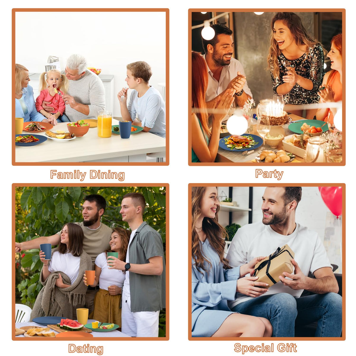 Perlapoc service for eight in elegant dinnerware, gift-ready.