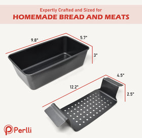 PERLLI Drain-slot design channels grease away for healthier-looking meals.