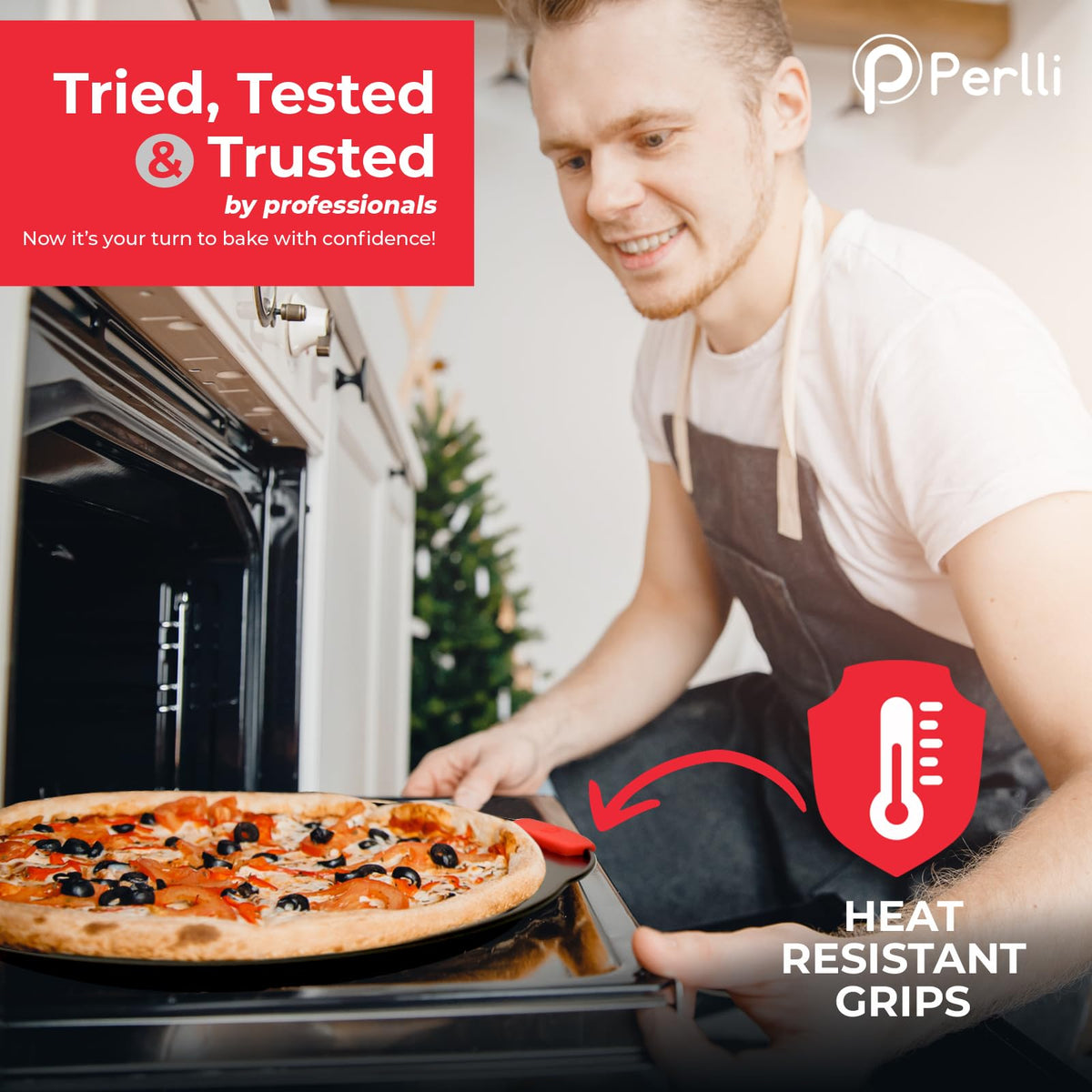 PERLLI 24-cup cupcake pan handles many treats with reliable release.