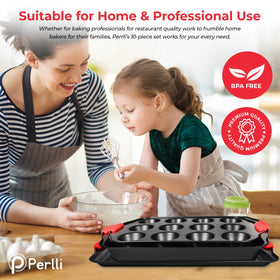 PERLLI round cake pan ensures even crumb and smooth release.