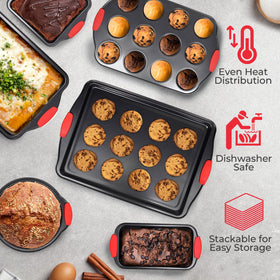 PERLLI square cake pan helps precise, clean cuts and uniform layers.