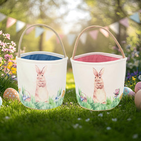 Sew What Fun Gifts Easter basket blue interior option, enhancing spring décor and content protection