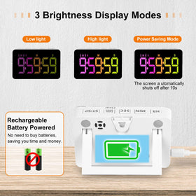 Persuper timer offers two brightness levels and power-saving mode