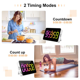 Persuper timer countdown/up mode supporting up to 9:59:59