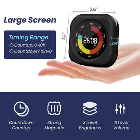 PERSUPER magnetic timer attaches to fridge or board for flexible placement