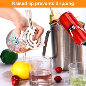 Perthlin compact bar strainer fits shaker storage and small spaces.
