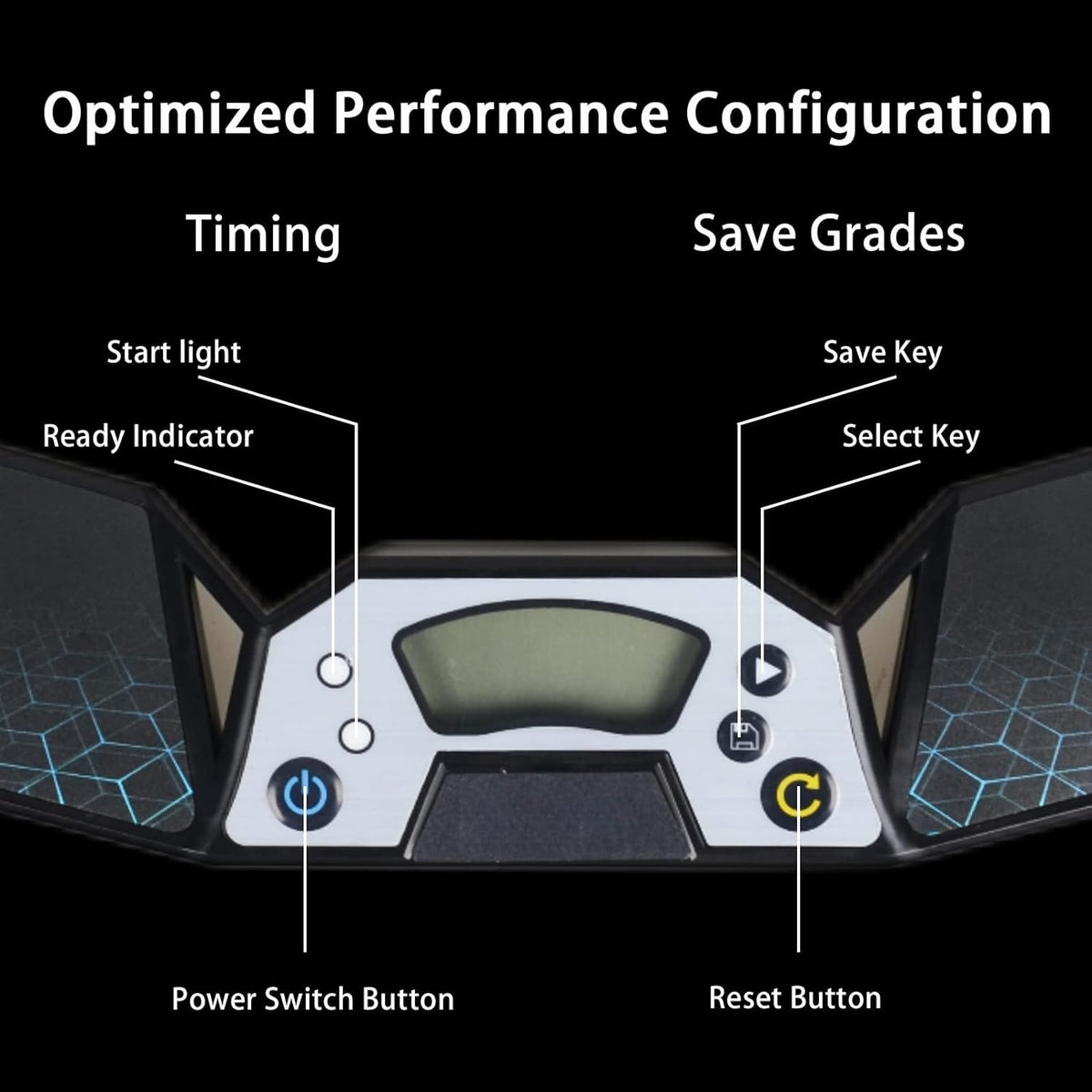 Pest Reject Pro touch-control timer enables quick start and stop during play.