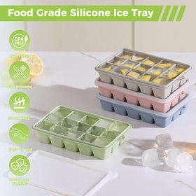 PET Hous stackable freezer trays keep the freezer organized.