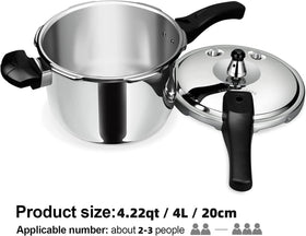 Peterboo pressure indicator assembly shows precise pressure for safe cooking