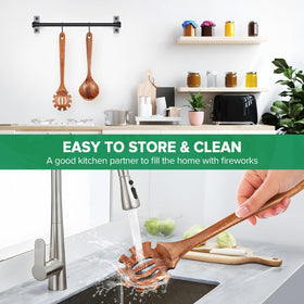 PETHOMKIT durable wooden utensils for home kitchens