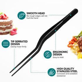 Pethomkit plating and decorating tweezers for elegant, controlled presentation.