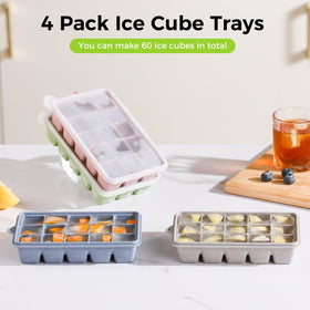 PET Hous independent lids seal freshness and prevent freezer odors