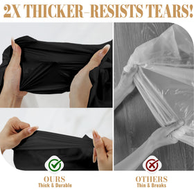 PETIARKIT party table setting featuring a sleek black cover.