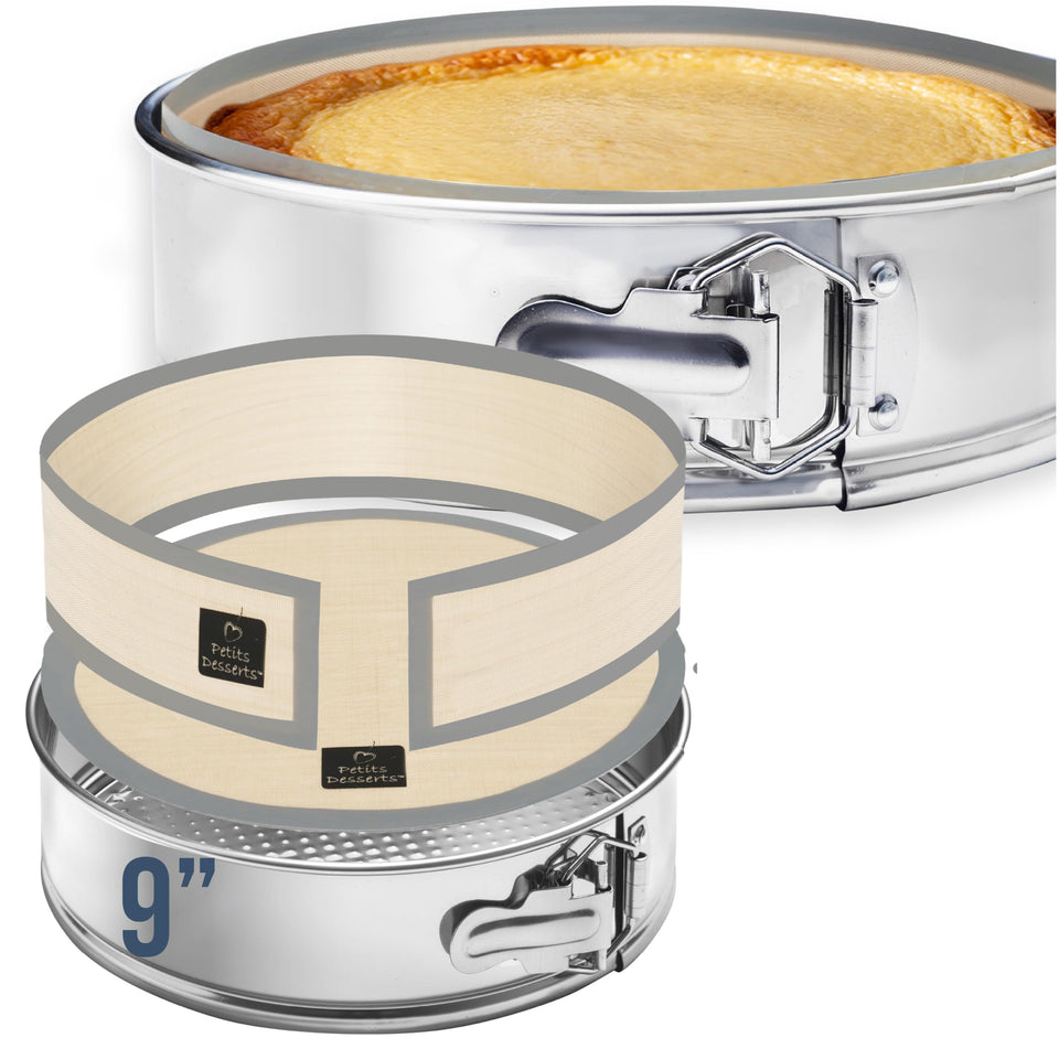 PETÍTS DESSERTS stainless steel springform pan 9-inch offers clean release for cheesecakes