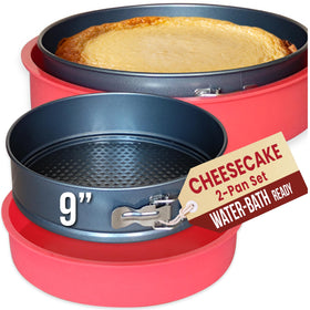 PETÍTS DESSERTS 9-inch springform pan with silicone sleeve for easy cheesecake release