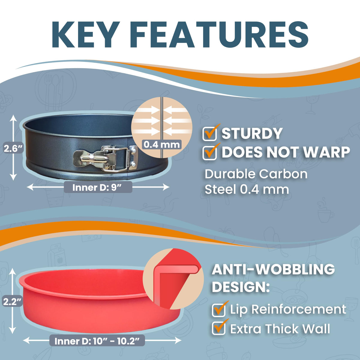 PETÍTS DESSERTS durable stainless steel latch and sturdy build support reliable performance