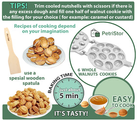 PetriStor oreshki mold easy-use design supports foolproof shaping.
