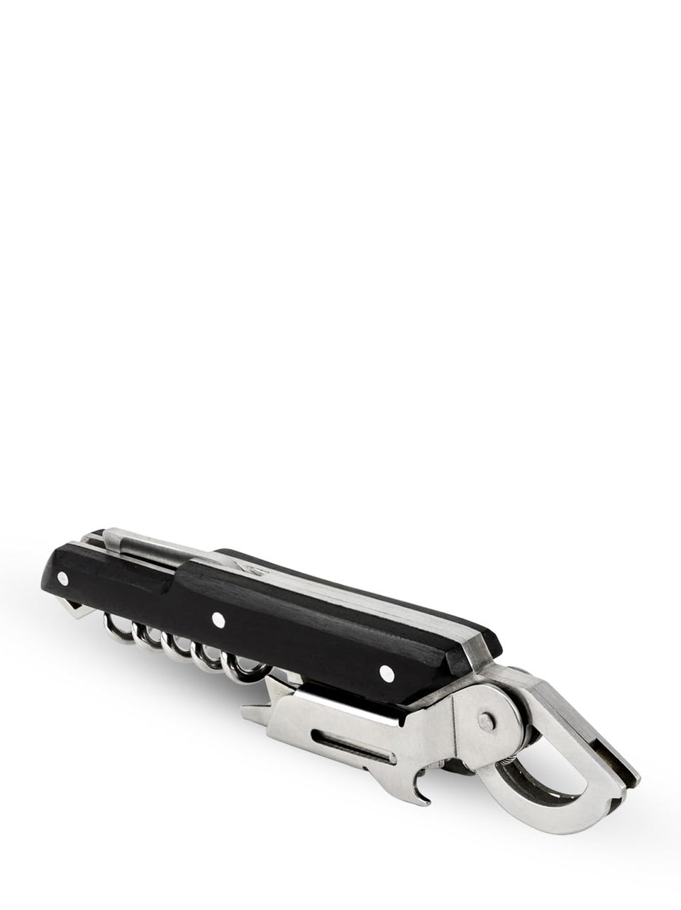 Peugeot Clavelin Sommelier’s Corkscrew in action, effortless uncorking with a single pull.