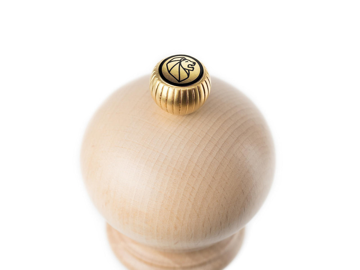 Peugeot Paris u-select pepper mill two-stage grinding close-up for consistent texture.
