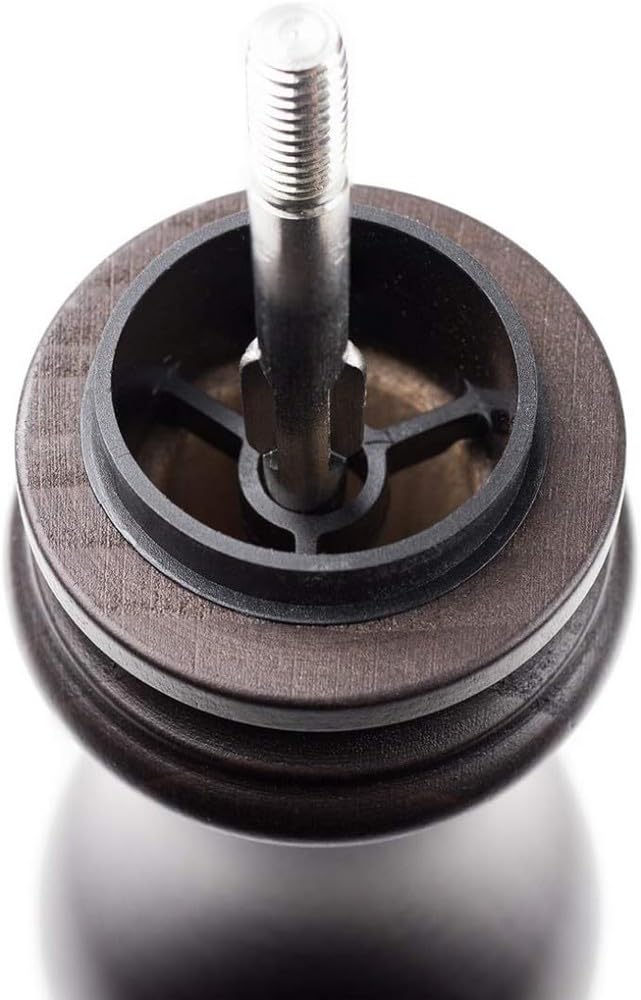 Peugeot 2-stage groove system visible for enhanced flavor when grinding
